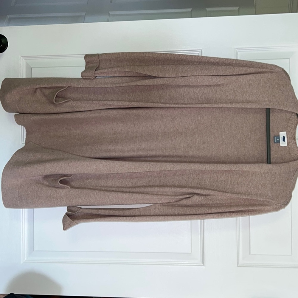 medium cream/pink colored Old Navy cardigan